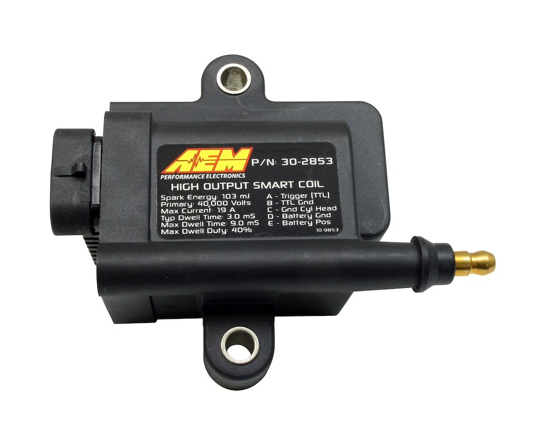 Aem Electron Ignition Coil, High Output Inductive Smart Coil, Universal, 40000 Volts – 30-2853