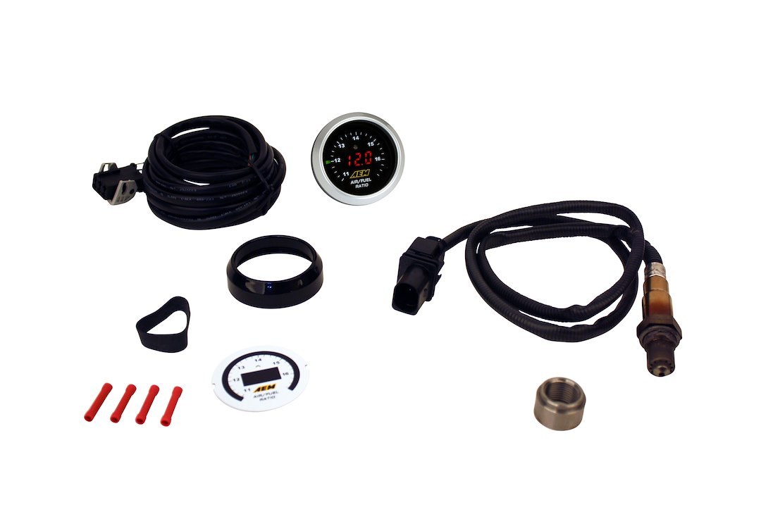 Aem Electron Gauge Air/ Fuel Ratio, Wideband O2 Air/Fuel Uego Gauge, Round, IN Dash 2-1/16 Inch, Gasoline, 11 to 17 Range, Digital – 30-4110