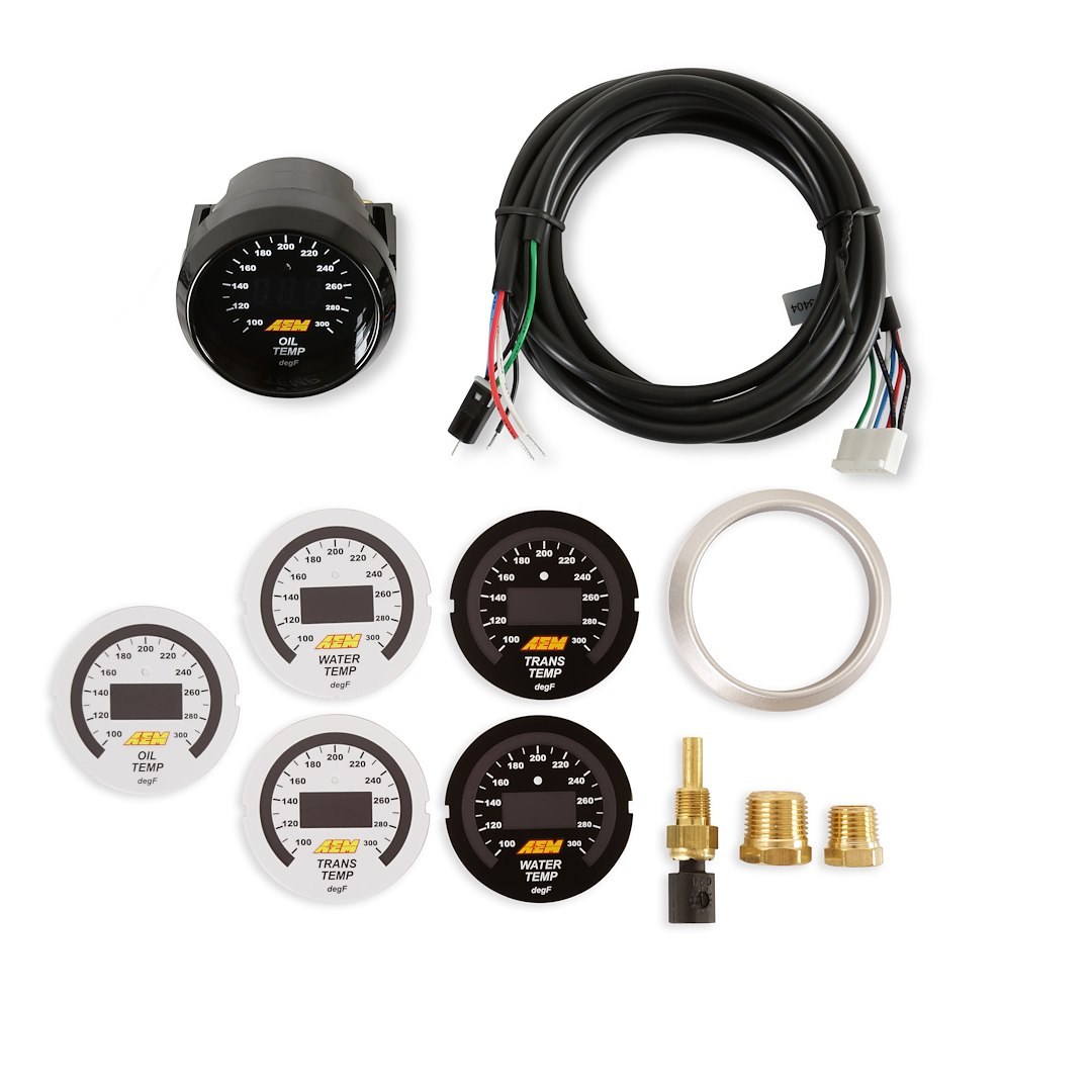 Aem Electron Gauge Oil Temp/ Trans Temp/ Water Temp – 30-4402