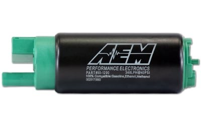 Aem Electron Fuel Pump Electric, E85, 320 Lph at 43 PSI, Without Regulator – 50-1200