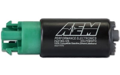 Aem Electron Fuel Pump Electric, 320 Lph at 43 PSI, 65 Millimeter Body/ 11.0 Millimeter Outside Diameter Inlet/, 13.5 Volts – 50-1215