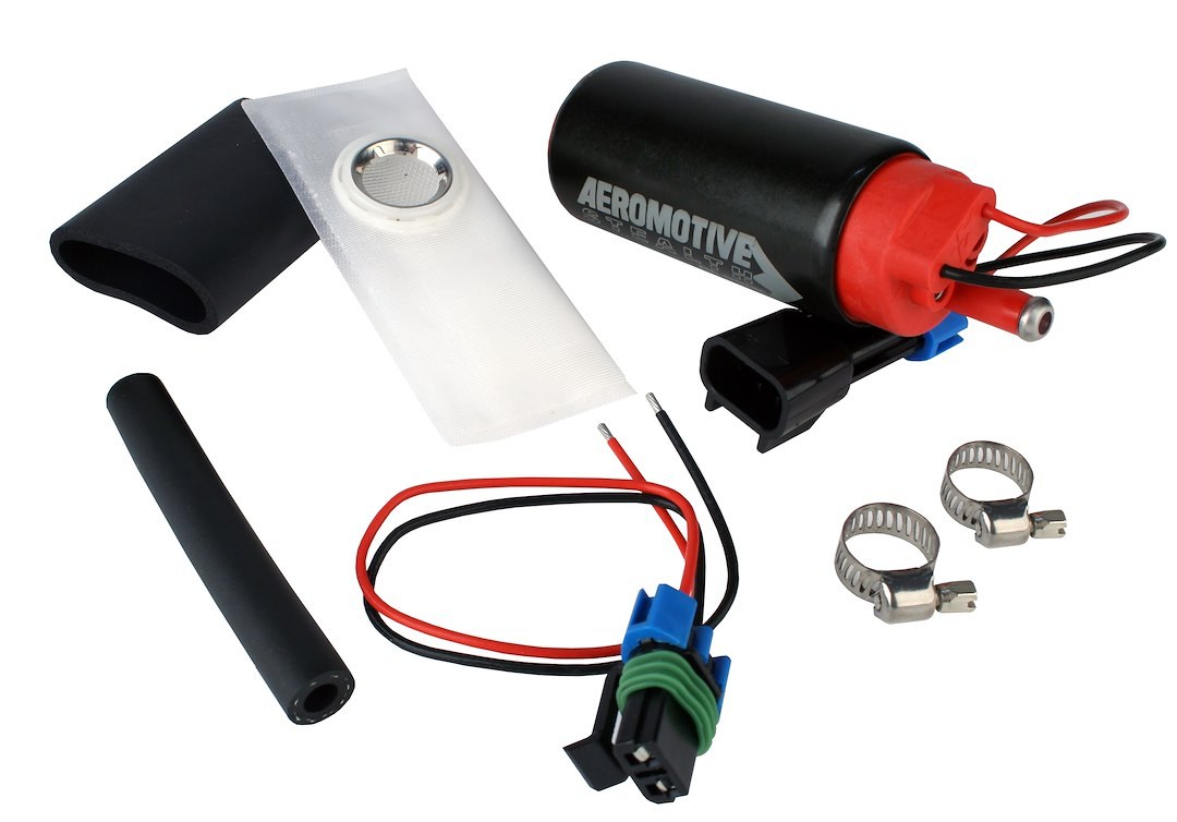 Aeromotive Fuel Pump Electric, 340 Series, IN Tank, Gas or E85 Fuel, 90 PSI Maximum, 340 Liters Per Hour, Center Inlet – 11540