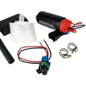 Aeromotive Fuel Pump Electric, Gasoline or E85, 40PSI, Offset Inlet/ IN-Line with Outlet, With Universal Filter Sock – 11542