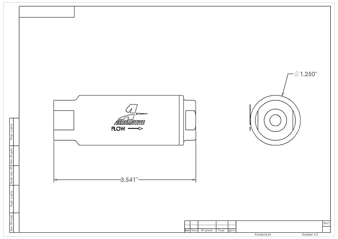 Aeromotive Fuel Filter, IN-Line Filter, 3/8 Inch NPT, 40 Micron – 12303