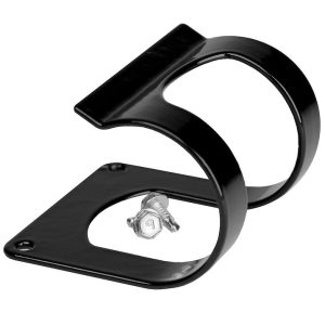Aeromotive Fuel Filter Mounting Bracket, For Use with 2 Inch Aeromotive Filters, Black, Steel with Rubber Coating – 12701
