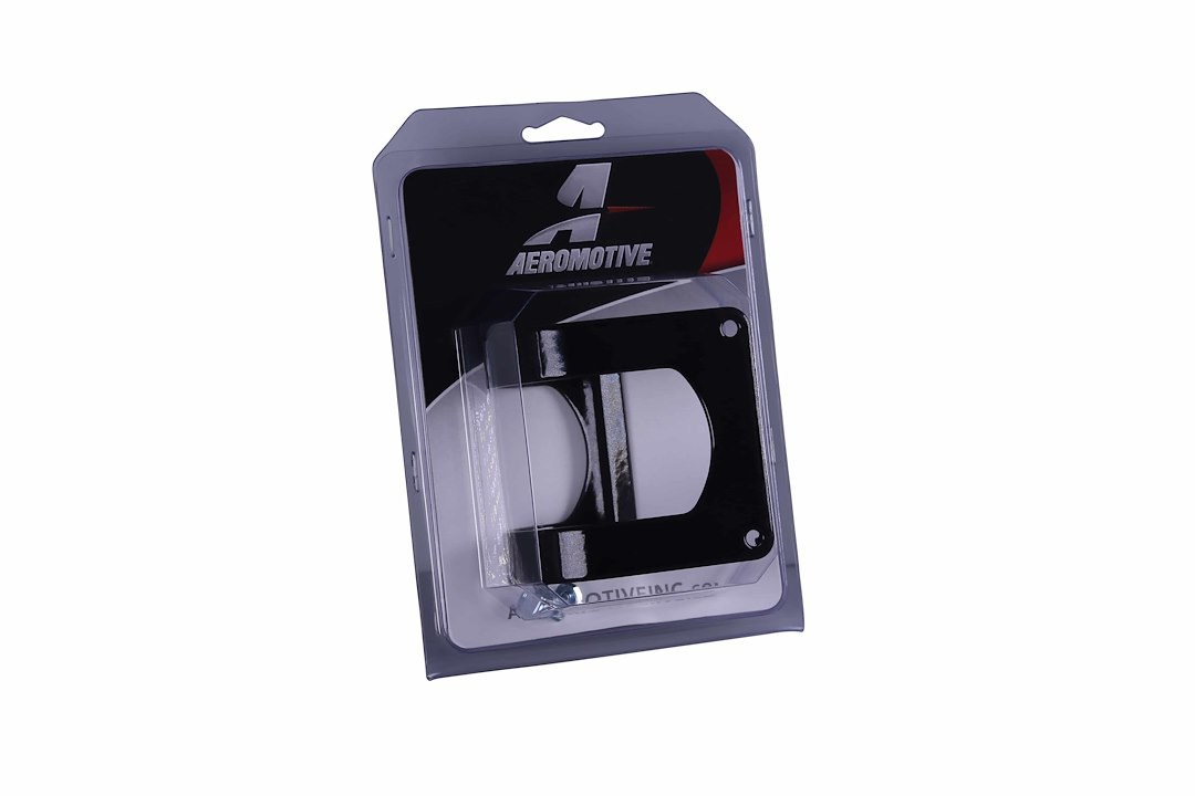 Aeromotive Fuel Filter Mounting Bracket, For Use with 2 Inch Aeromotive Filters, Black, Steel with Rubber Coating – 12701