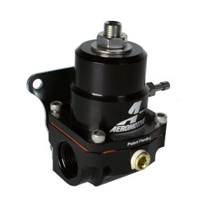 Aeromotive Fuel Pressure Regulator, A1000 Series, 40-70PSI, Two ORB-08 Inlet/ Outlet Ports, 1/8 NPT Dedicated Gauge Port, ORB-06 Return Port – 13139