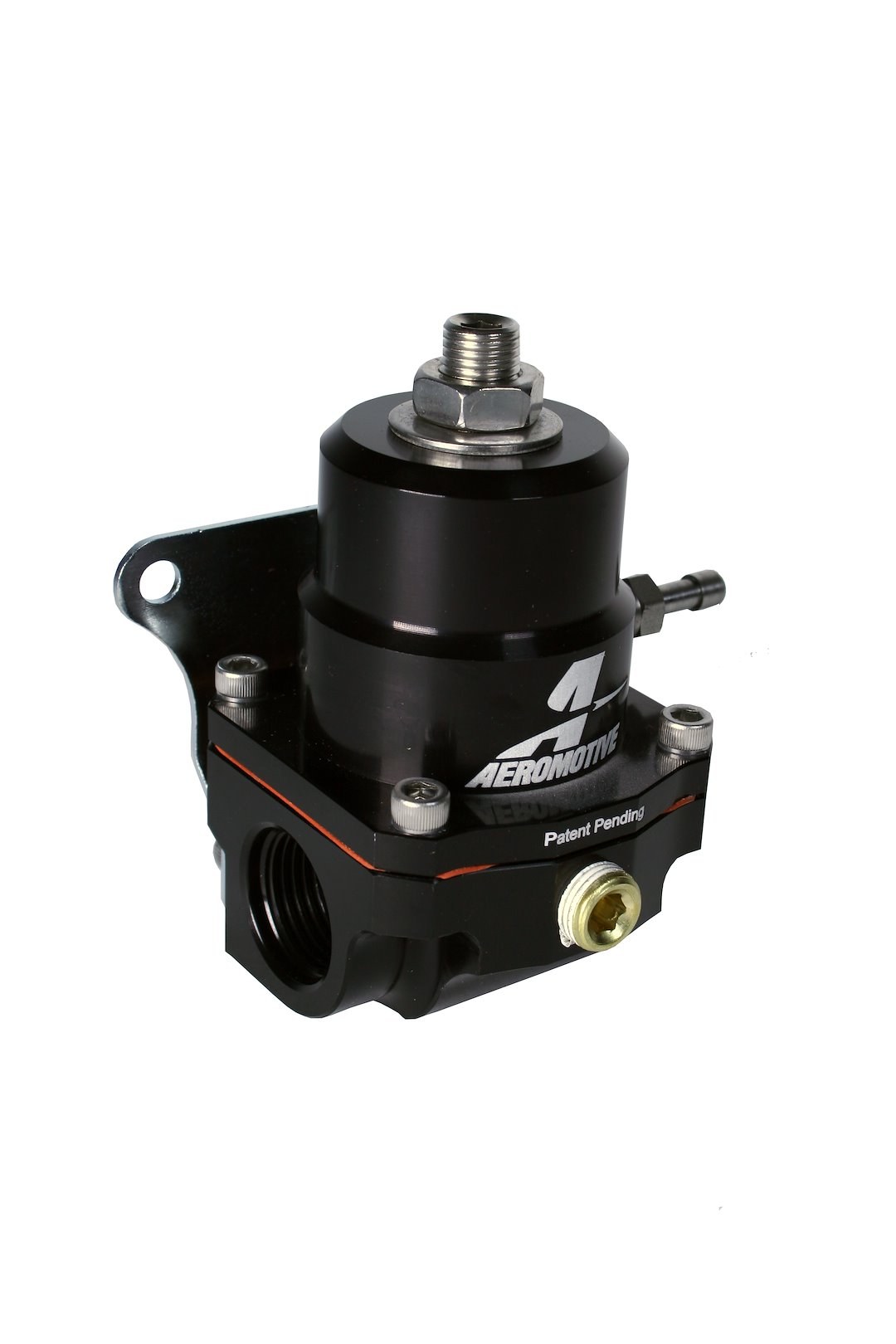 Aeromotive Fuel Pressure Regulator, A1000 Series, 40-70PSI, Two ORB-08 Inlet/ Outlet Ports, 1/8 NPT Dedicated Gauge Port, ORB-06 Return Port – 13139