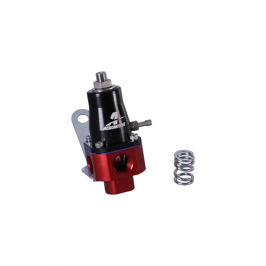 Aeromotive Fuel Pressure Regulator, 3-20 PSI with Low Pressure Spring/ 20-60 PSI with High Pressure Spring, 3/8 Inch NPT Inlet/ Outlet – 13301