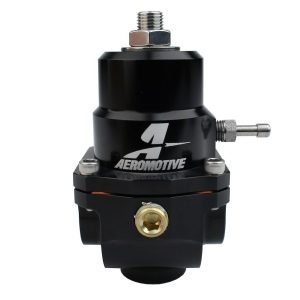 Aeromotive Fuel Pressure Regulator, 3-15 PSI, -8AN Inlet/Outlet/Return, Gasoline, Black – 13304