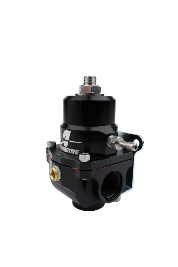 Aeromotive Fuel Pressure Regulator, 3-15 PSI, -8AN Inlet/Outlet/Return, Gasoline, Black – 13304