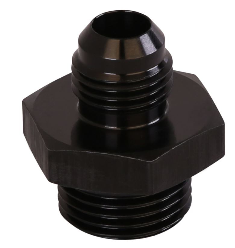Aeromotive Adapter Fitting, 8AN to 6AN ORB, Straight, Black – 15605
