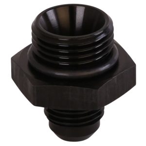 Aeromotive Adapter Fitting, 8AN to 6AN ORB, Straight, Black – 15605