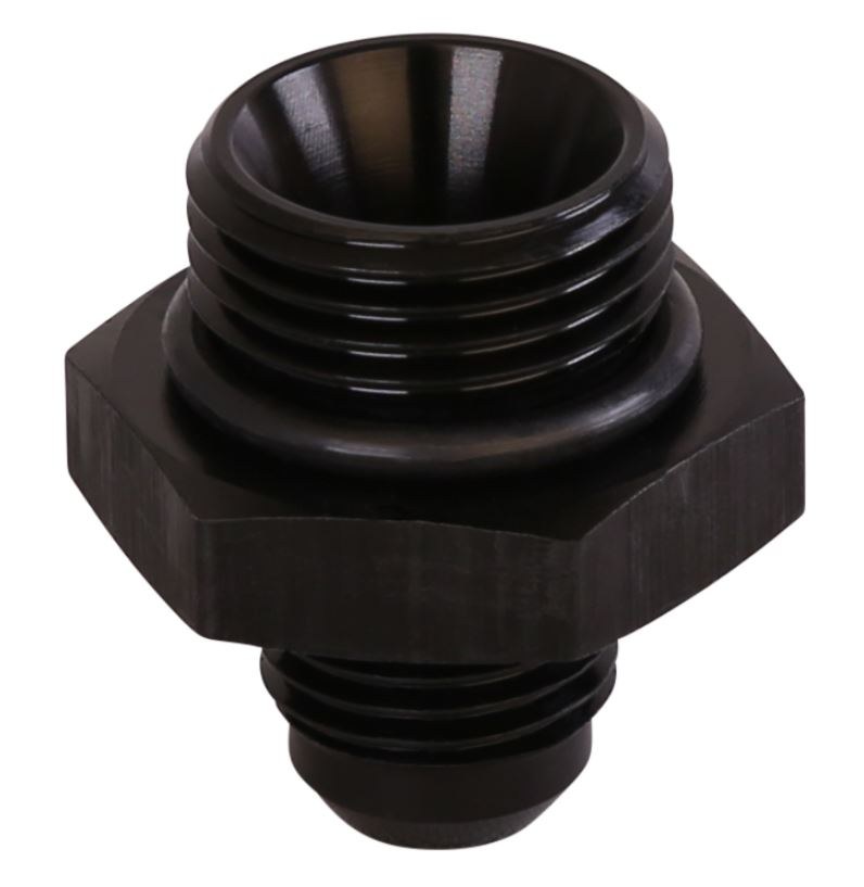 Aeromotive Adapter Fitting, 8AN to 6AN ORB, Straight, Black – 15605