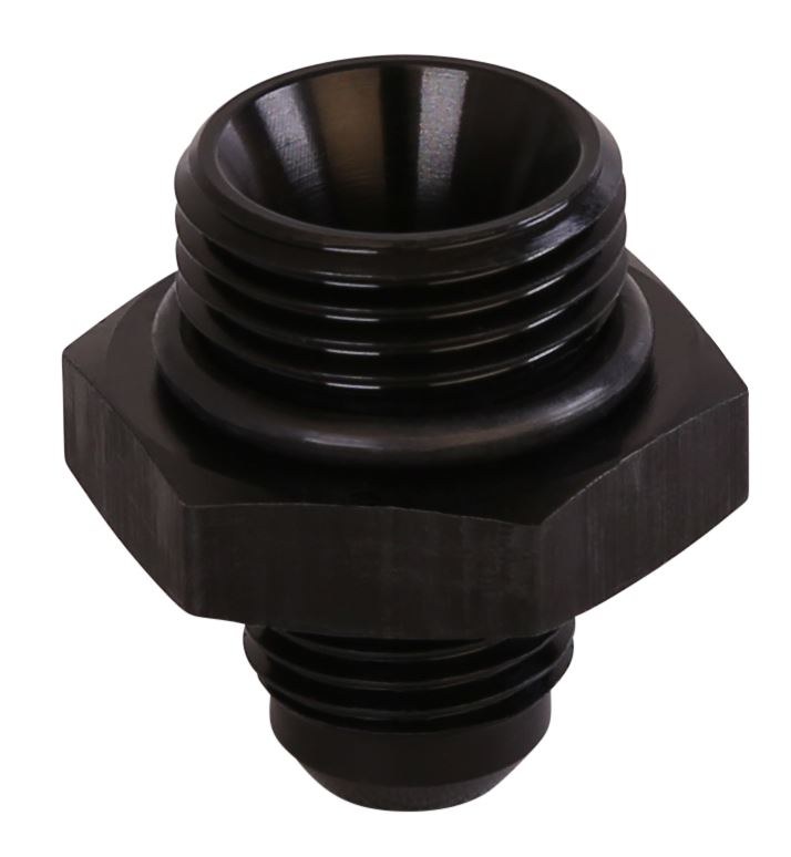 Aeromotive Adapter Fitting, 10AN ORB to 6AN, Straight, Black – 15609