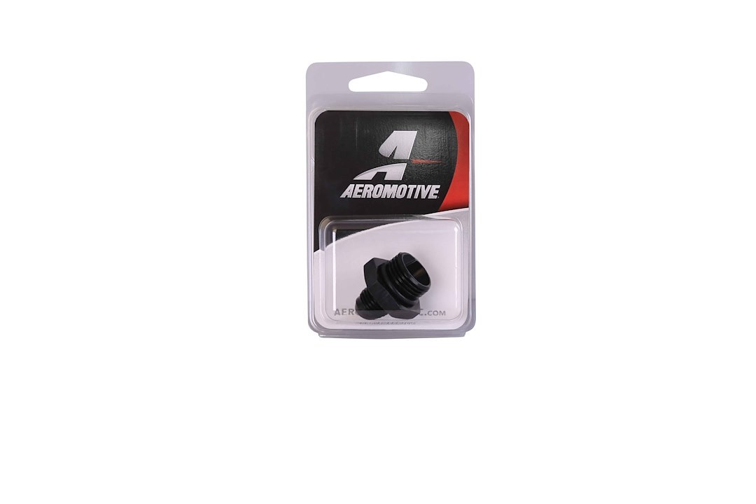 Aeromotive Adapter Fitting, 10AN ORB to 6AN, Straight, Black – 15609