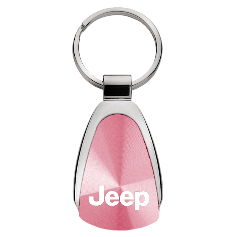 Auto Gold Key Chain, Jeep, Teardrop, Pink, Stainless Steel – KCPNK.JEE