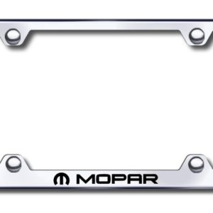 Auto Gold License Plate Frame, Mopar Wide Body, Laser Etched, Chrome, Stainless Steel – LFW.MOP.EC