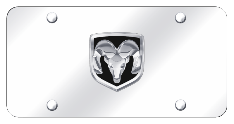 Auto Gold License Plate, Chrome Ram OEM Logo, Stainless Steel – RAM.OEM.CC