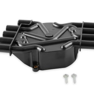 Accel Distributor Cap, Bolt Down, Crab Style Posts, Black, Socket Style, Heavy Duty – 120141
