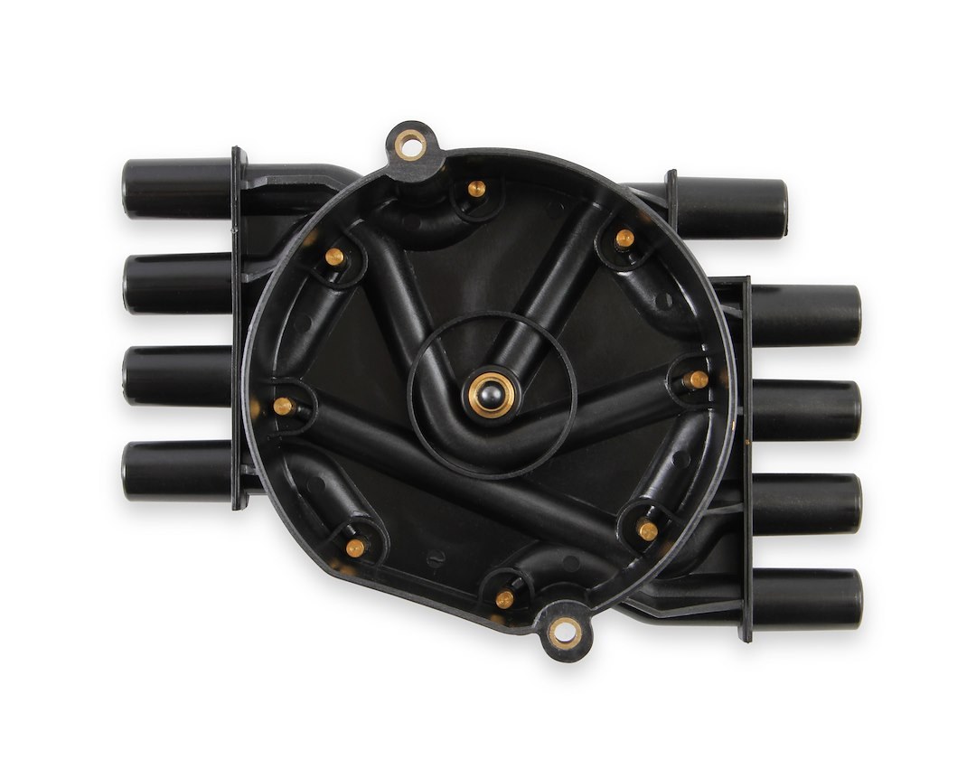 Accel Distributor Cap, Bolt Down, Crab Style Posts, Black, Socket Style, Heavy Duty – 120141