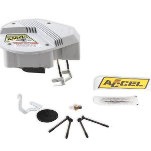 Accel Ignition Coil, Super Coil, Canister, 45000 Volts, 0.500 Ohms Primary Resistance/8.6K Ohms Secondary Resistance/80:1 Turns Ratio, Gray – 140003