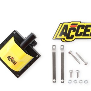 Accel Ignition Coil, Super Coil, E-Core, 48000 Volts, 0.200 Ohms Primary Resistance/6.7K Ohms Secondary Resistance/92:1 Turns Ratio – 140024ACC