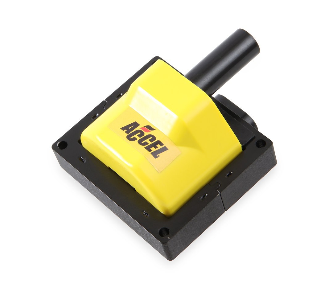 Accel Ignition Coil, Super Coil, E-Core, 48000 Volts, 0.200 Ohms Primary Resistance/6.7K Ohms Secondary Resistance/92:1 Turns Ratio – 140024ACC