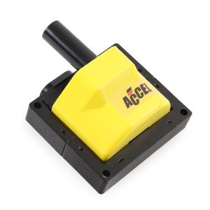 Accel Ignition Coil, Super Coil, E-Core, 48000 Volts, 0.200 Ohms Primary Resistance/6.7K Ohms Secondary Resistance/92:1 Turns Ratio – 140024ACC