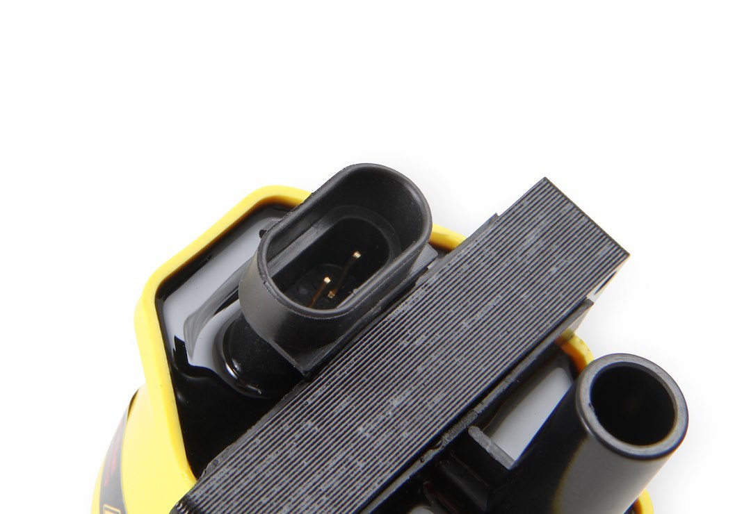 Accel Ignition Coil, Super Coil, E-Core, 48000 Volts, 0.200 Ohms Primary Resistance/6.7K Ohms Secondary Resistance/92:1 Turns Ratio – 140024ACC