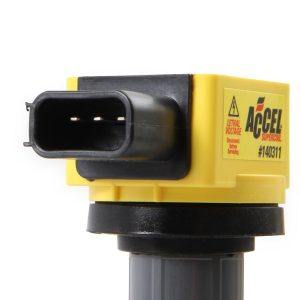 Accel Ignition Coil, Super Coil, Coil on Plug, Black/ Yellow, Set of 4 – 140311-4