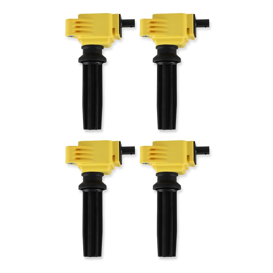 Accel Ignition Coil, Super Coil, Coil on Plug, Black/ Yellow, Set of 4 – 140670-4