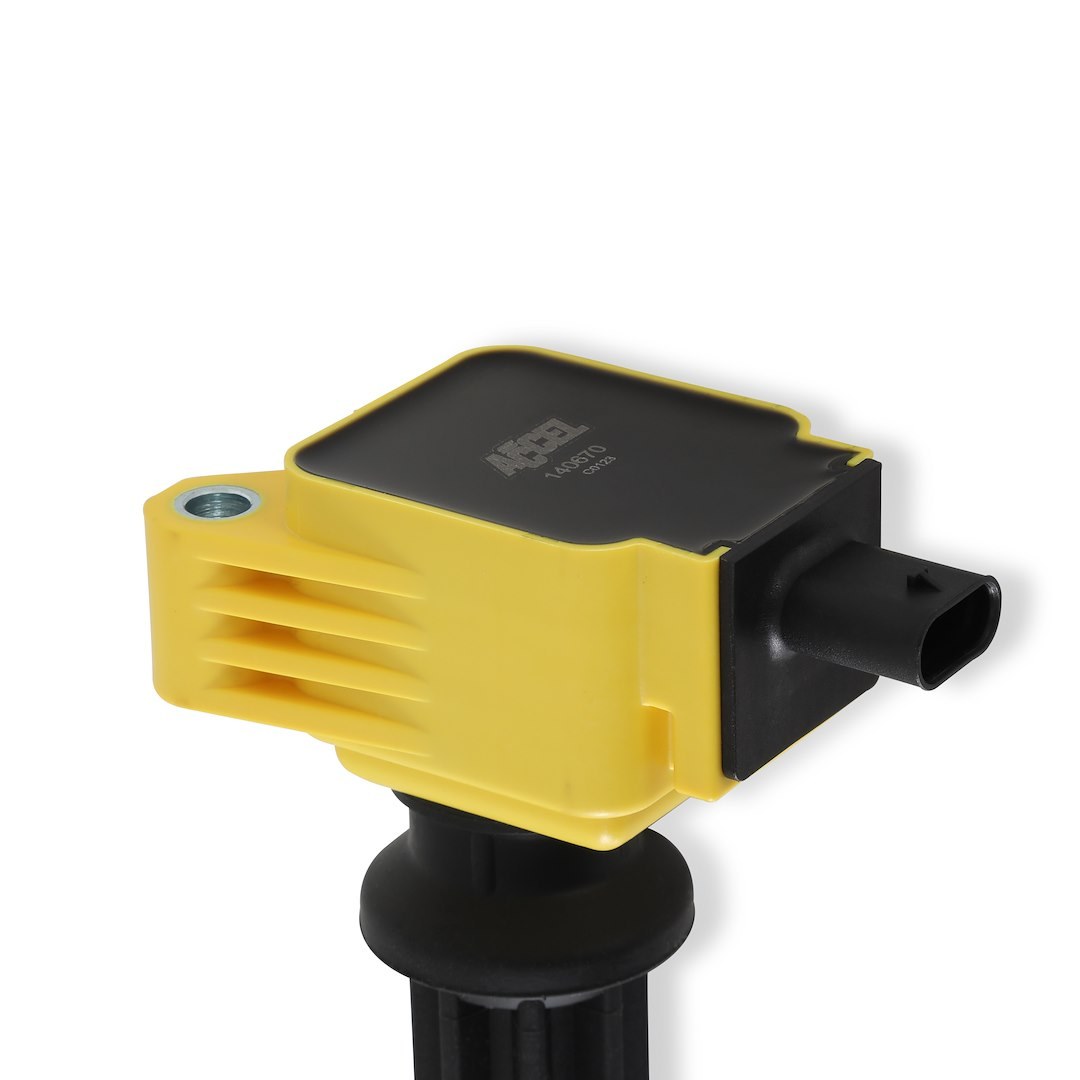 Accel Ignition Coil, Super Coil, Coil on Plug, Black/ Yellow, Set of 4 – 140670-4