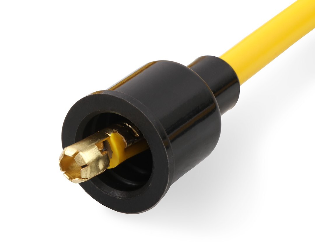 Accel Spark Plug Wire Set, Super Stock 4000 Series, Unassembled, Yellow, 8 Millimeter Diameter, Silicone – 4041