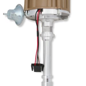 Accel Distributor, Chevy Big/Small Block, Magnetic Trigger, Vacuum and Mechanical Advance, With Steel Gear, Tan Cap, With Hei/Male Posts – 59107