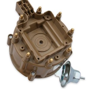 Accel Distributor, Chevy Big/Small Block, Magnetic Trigger, Vacuum and Mechanical Advance, With Steel Gear, Tan Cap, With Hei/Male Posts – 59107