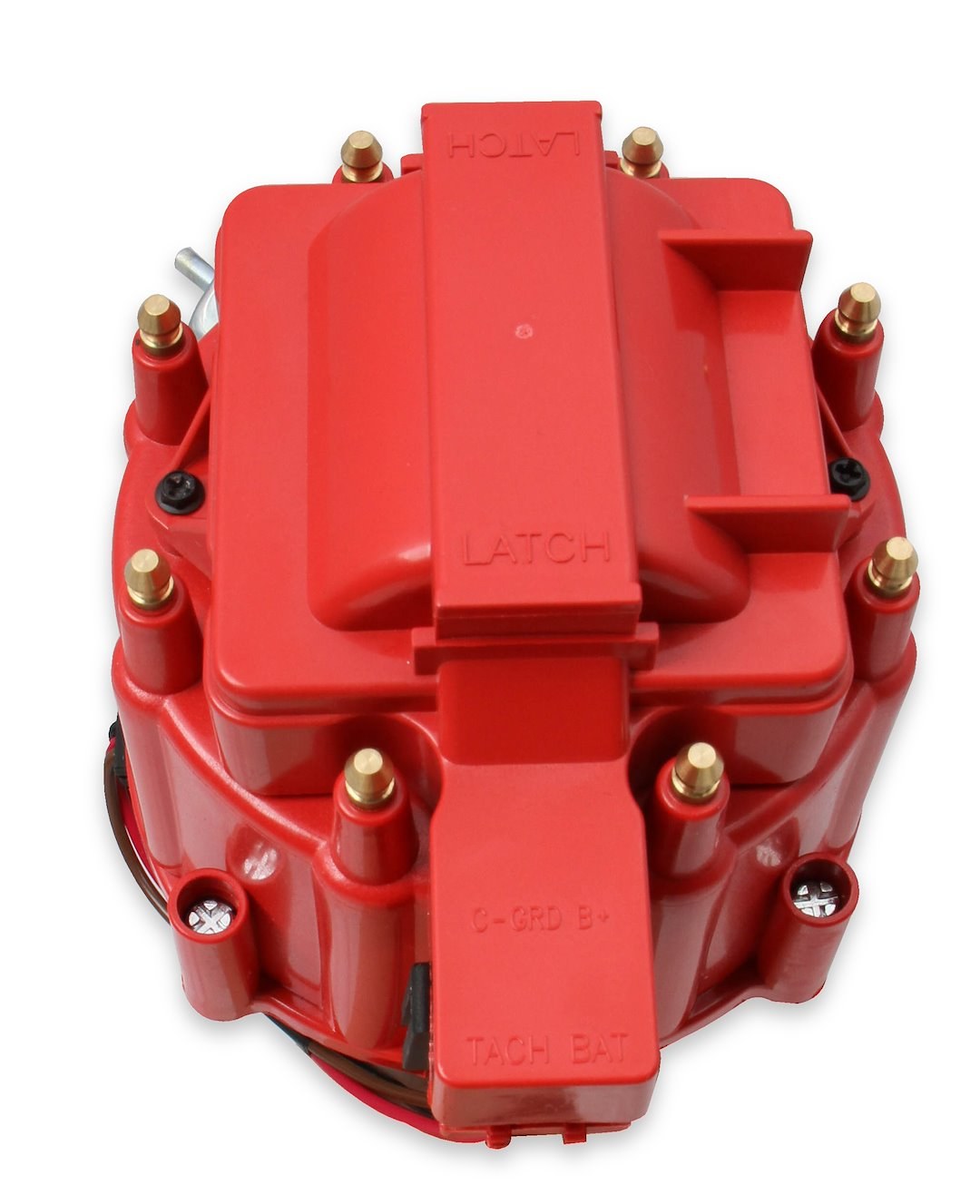 Accel Distributor, Chevy Big/Small Block, Magnetic Trigger, Vacuum and Mechanical Advance, With Steel Gear, Red Cap, With Hei/Male Posts – 59107C