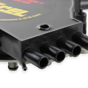 Accel Distributor, Opti-Spark, Pin Drive, GM LT1 Engine, Optical Trigger, Computer Controlled Advance, Black Crab Style Cap – 59125