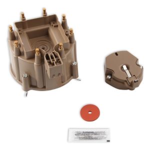 Accel Distributor Cap and Rotor Kit, Clamp Down, Hei Style Posts, Tan – 8122