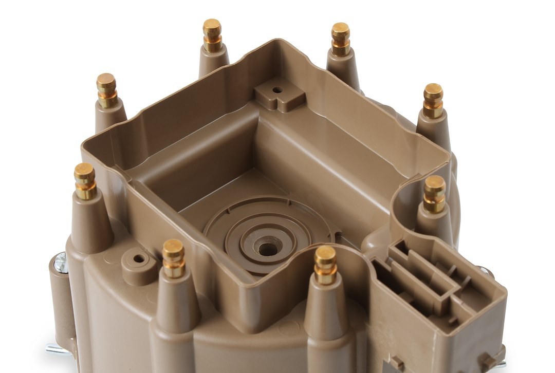 Accel Distributor Cap and Rotor Kit, Clamp Down, Hei Style Posts, Tan – 8122