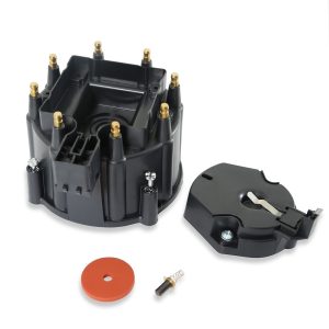 Accel Distributor Cap and Rotor Kit, Clamp Down, Hei Style Posts, Black, Also Use Part Number 8123 – 8123ACC