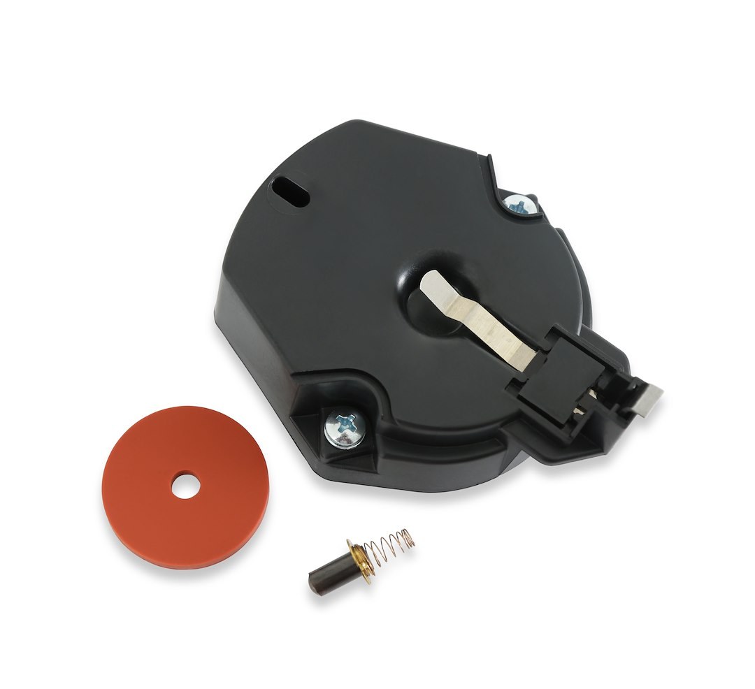 Accel Distributor Cap and Rotor Kit, Clamp Down, Hei Style Posts, Black, Also Use Part Number 8123 – 8123ACC