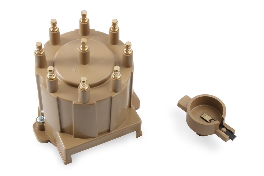 Accel Distributor Cap and Rotor Kit, Bolt Down, Hei Style Posts, Tan – 8132