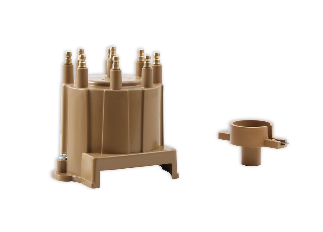 Accel Distributor Cap and Rotor Kit, Bolt Down, Hei Style Posts, Tan – 8132