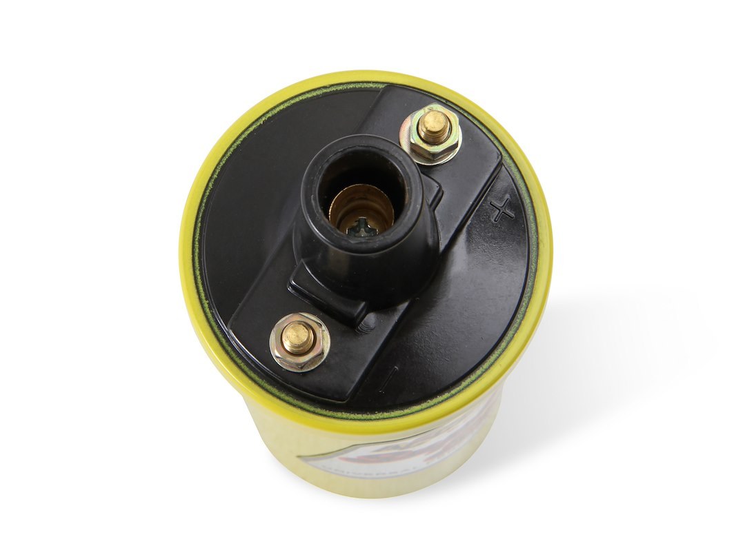 Accel Ignition Coil, Superstock, Canister, 42000 Volts, 1.400 Ohms Primary Resistance/9.2K Ohms Secondary Resistance/94:1 Turns Ratio, Yellow – 8140