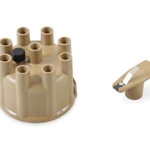 Accel Distributor Cap and Rotor Kit, Clamp Down, Socket Style Posts, Tan – 8320ACC
