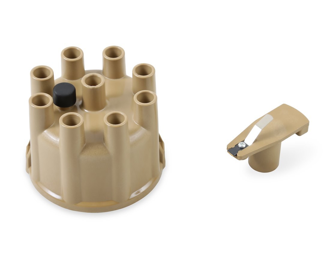 Accel Distributor Cap and Rotor Kit, Clamp Down, Socket Style Posts, Tan – 8320ACC