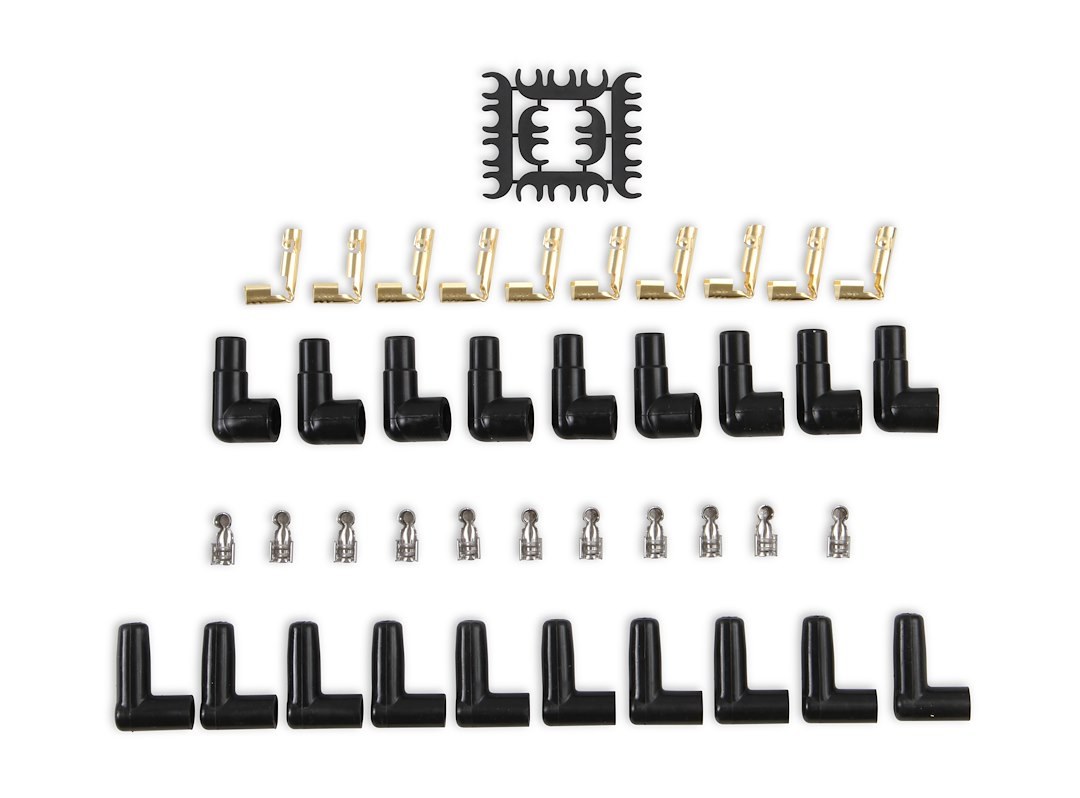 Accel Spark Plug Wire Set, Extreme 9000 Series, Unassembled Multi Fit Kit, Black, 8 Millimeter Diameter, Silicone, Ferro-Spiral ™ Core – 9001C