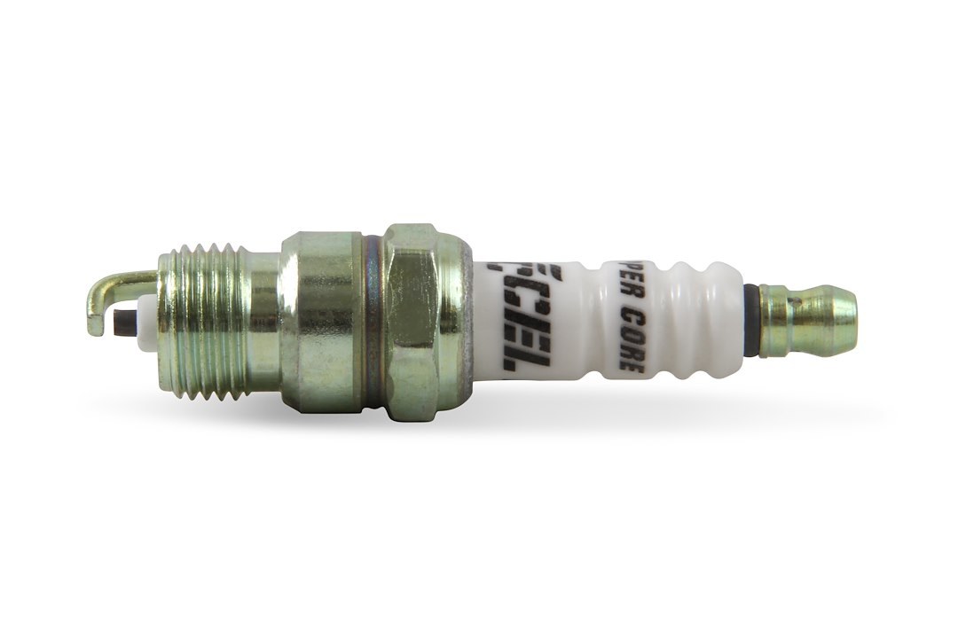 Accel Plugs Spark Plug, U-Groove, Without Resistor, Copper Electrode Core Material, Copper Electrode Tip Material, Shorty Plug, Set of 4 – 0276S-4