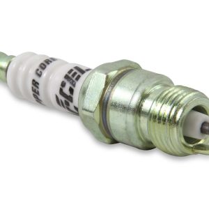 Accel Plugs Spark Plug, U-Groove, Without Resistor, Copper Electrode Core Material, Copper Electrode Tip Material, Shorty Plug, Set of 4 – 0276S-4